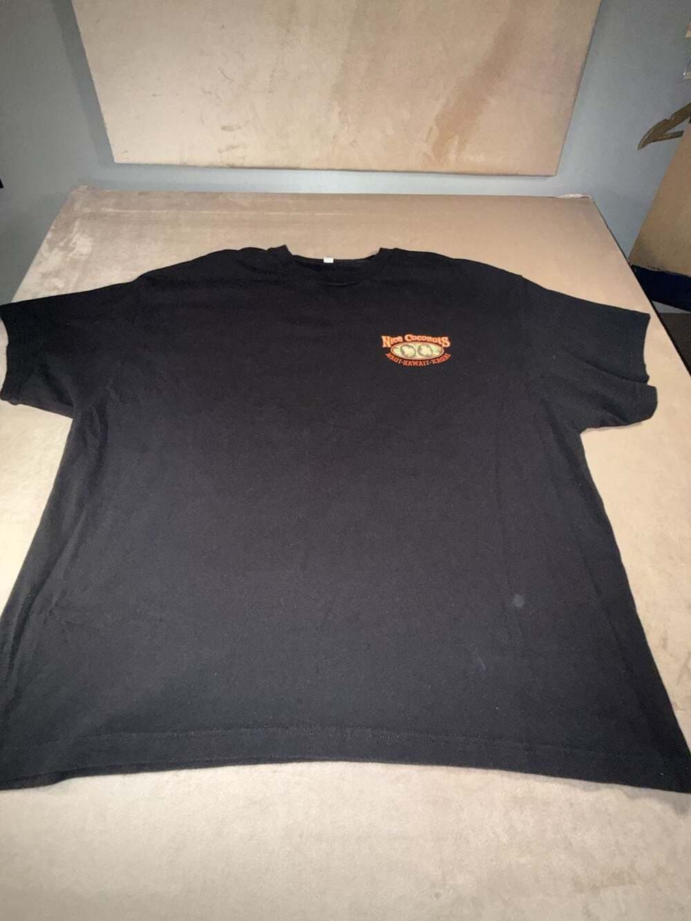 Hawaii t shirt men's 3XL black (A4-2042)